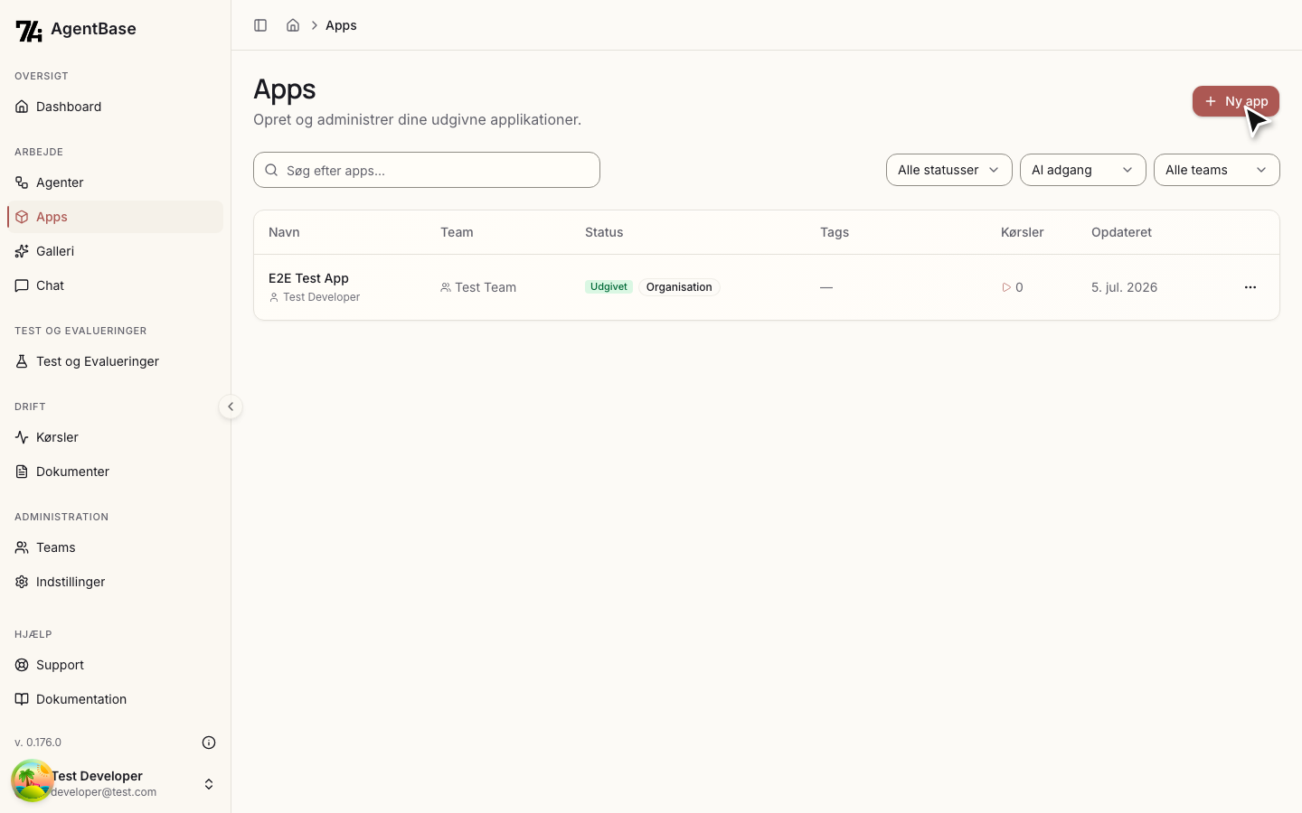 Apps liste